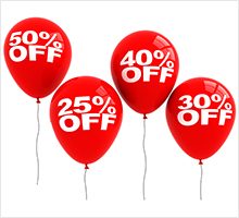 Giảm giá đến 50%